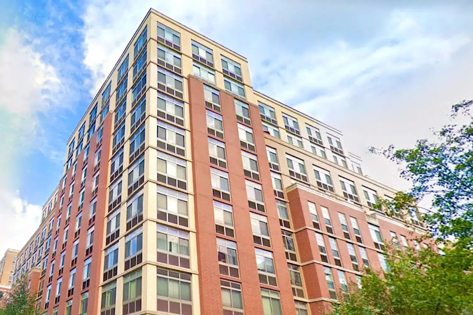 Apartment building facade